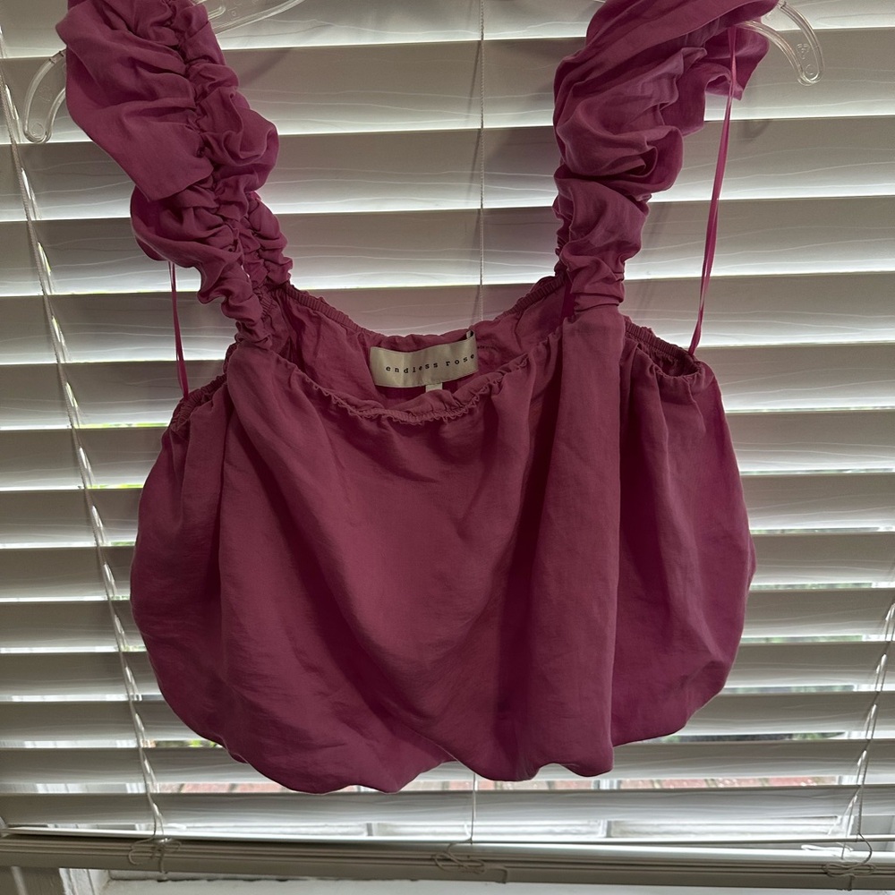 Endless Rose Mauve Ruffled Top